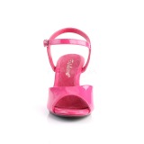 Rose Verni 8 cm BELLE-309 Talon Haut pour Hommes