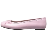 Rose Verni ANNA-01 grande taille chaussures ballerines