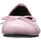 Rose Verni ANNA-01 grande taille chaussures ballerines