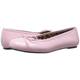 Rose Verni ANNA-01 grande taille chaussures ballerines