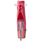 Rose etincelle 18 cm ADORE-1018G bottines a plateforme femmes