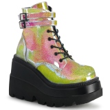 Rose glitter 11,5 cm SHAKER-52 bottines plateforme compenses lolita