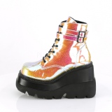 Rose glitter 11,5 cm SHAKER-52 bottines plateforme compenses lolita