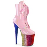 Rose glitter 20 cm FLAMINGO-1020HG exotic bottines de pole dance