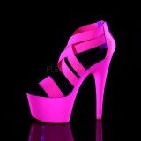 Rose neon 18 cm Pleaser ADORE-769UV chaussure  talons de pole dance