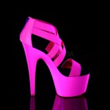 Rose neon 18 cm Pleaser ADORE-769UV chaussure à talons de pole dance