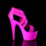 Rose neon 18 cm Pleaser ADORE-769UV chaussure  talons de pole dance