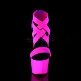 Rose neon 18 cm Pleaser ADORE-769UV chaussure  talons de pole dance