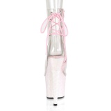 Rose paillettes 18 cm UNICORN-1018C bottines de pole dance