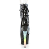 Rose paillettes 18 cm UNICORN-1018G bottines de pole dance