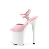 Rose plateforme 20 cm FLAMINGO-809 talons hauts pleaser