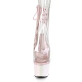 Rose transparent 18 cm ADORE-1018C bottines de striptease