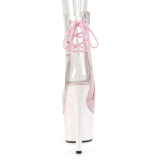 Rose transparent 18 cm ADORE-1018C bottines de striptease