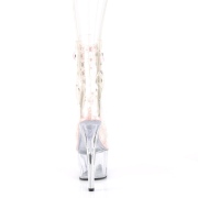 Rose transparent 18 cm ADORE-1020C-2 bottines de striptease