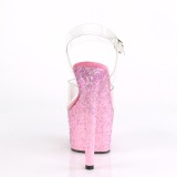 Rose transparent 18 cm ADORE-708CF chaussures de striptease