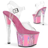 Rose transparent 18 cm SKY-308OF chaussures de striptease