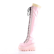 Roses Verni 11,5 cm SHAKER-374 bottes cuissardes  lacets