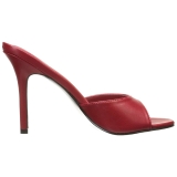 Rouge 10 cm CLASSIQUE-01 mules talons hauts