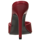 Rouge 10 cm CLASSIQUE-01 mules talons hauts