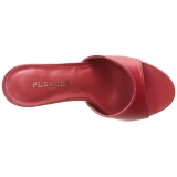 Rouge 10 cm CLASSIQUE-01 mules talons hauts