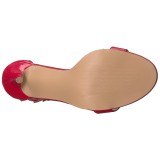 Rouge 13 cm Pleaser AMUSE-10 sandales à talons aiguilles