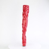 Rouge 15 cm DELIGHT-3000HWR Hologramme bottes overknee plateforme de pole dance