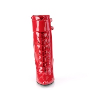 Rouge 15 cm DOMINA-1023 bottines stiletto  talon aiguille