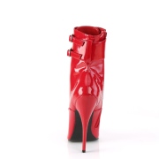 Rouge 15 cm DOMINA-1023 bottines stiletto  talon aiguille