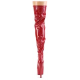 Rouge 18 cm ADORE-3000HWR Hologramme bottes overknee plateforme de pole dance