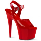 Rouge 18 cm ADORE-708N Plateforme Chaussures Talon Haut