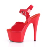 Rouge 18 cm ADORE-708N Plateforme Chaussures Talon Haut