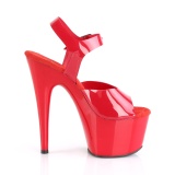 Rouge 18 cm ADORE-708N Plateforme Chaussures Talon Haut