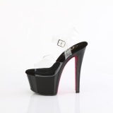 Rouge 18 cm SKY-308CRS chaussures  talons plateforme strass