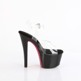 Rouge 18 cm SKY-308CRS chaussures  talons plateforme strass