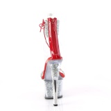 Rouge 18 cm SKY-327RSI talon haut avec manchette de cheville strass