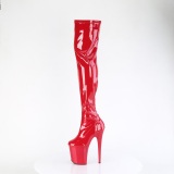 Rouge 20 cm FLAMINGO-3000 Cuissardes Bottes Plateforme