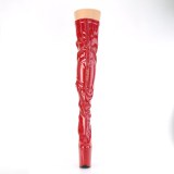 Rouge 20 cm FLAMINGO-3000HWR Hologramme bottes overknee plateforme de pole dance