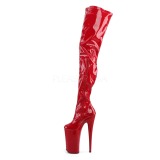 Rouge 25 cm BEYOND-4000 Cuissardes Bottes Plateforme