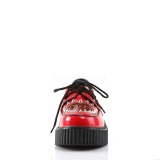 Rouge 5 cm CREEPER-108 chaussures creepers femmes semelles paisses