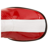 Rouge Blanc 7,5 cm GOGO-305 Bottes Femmes Hautes