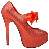 Rouge Etincelle 14,5 cm Burlesque TEEZE-04G Chaussures pour femmes a talon
