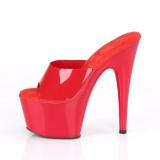 Rouge Jelly-Like 18 cm ADORE-701N mules talons hauts de pole dance