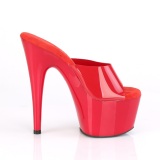 Rouge Jelly-Like 18 cm ADORE-701N mules talons hauts de pole dance