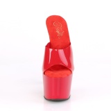 Rouge Jelly-Like 18 cm ADORE-701N mules talons hauts de pole dance