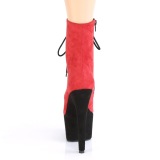 Rouge Noir 18 cm ADORE-1020FSTT exotic bottines de pole dance
