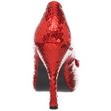 Rouge Paillettes 11,5 cm OZ-06 Chaussures Escarpins de Soire