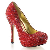Rouge Pierres Scintillantes 13,5 cm FELICITY-20 Chaussures femmes a talon