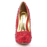Rouge Pierres Scintillantes 13,5 cm FELICITY-20 Chaussures femmes a talon