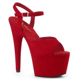 Rouge Similicuir 18 cm ADORE-709FS sandales  talons aiguilles