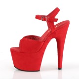 Rouge Similicuir 18 cm ADORE-709FS sandales  talons aiguilles